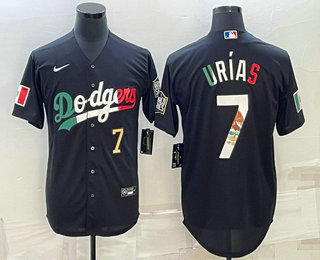 Men's Los Angeles Dodgers #7 Julio Urias Number Black Mexico 2020 World Series Cool Base Nike Jersey,We sell and wholesale Men's Los Angeles Dodgers #7 Julio Urias Number Black Mexico 2020 World Series Cool Base Nike Jersey on line form chian!